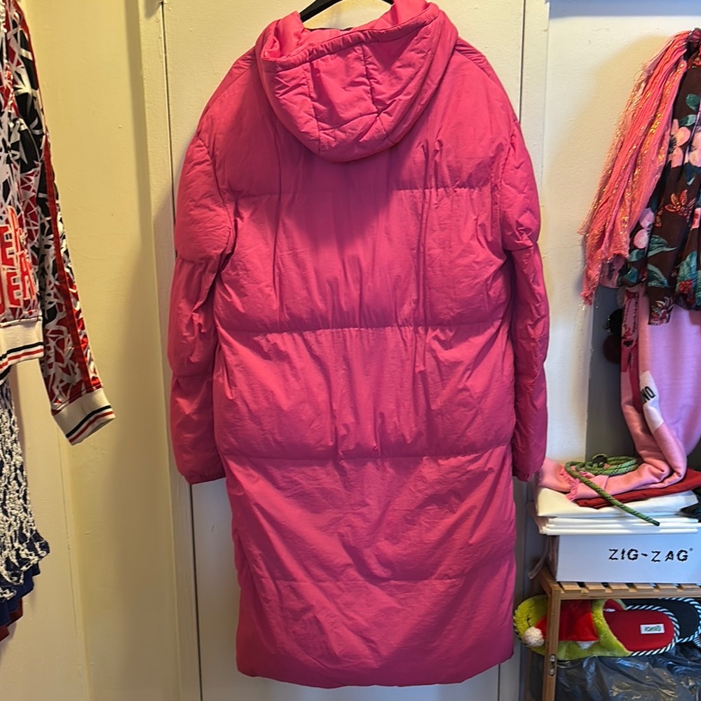 Burna Boy 4 Pocket Longline Hooded Puffer Coat - Picture 7 of 7